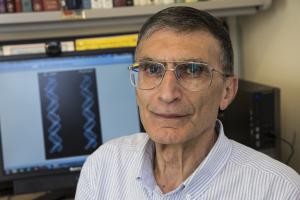 CHAPEL HILL, USA - OCTOBER 7: Professor Aziz Sancar poses for a photograph in his office at the University of North Carolina Medical School after being awarded the Nobel Prize in Chemistry in Chapel Hill, USA on October 7, 2015. (Samuel Corum - Anadolu Agency)