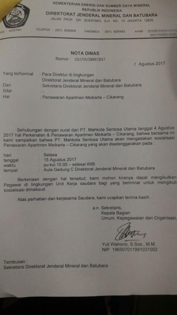 surat sosialisasi meikarta